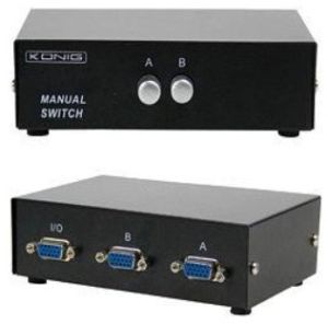 50Hz VGA Switcher, Color : Black For Electronic Device