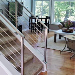 Plain Stainless Steel Staircase Railings, Color : Silver