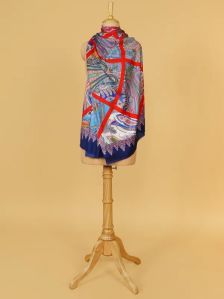 Ahujasons Silk Printed Stole, Technics : Handloom