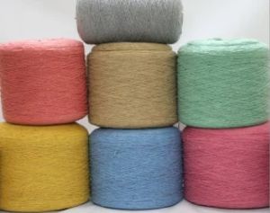 Plain Candle Recycle Yarn, Color : Multi Color, Packaging Type : Carton For Textile Industry