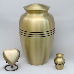 Polished Brass Cremation Urn, Color : Golden Modern, Packaging Type : Thermocol Box