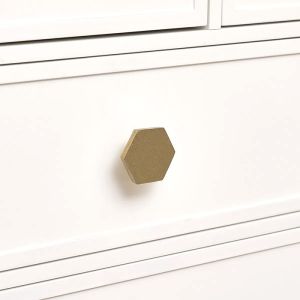 Gold Hexagon Shape Drawer Knob