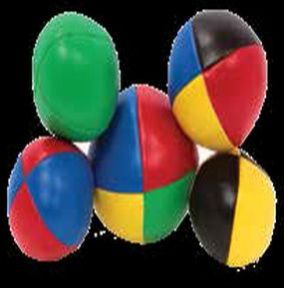 PVC Multicolor Juggling Ball, Shape : Round, Packaging Type : Plastic Bag