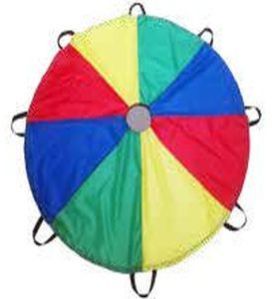 Polyster Plain Polyester Swimming Parachute, Color : Multicolor, Packaging Type : Plastic Box