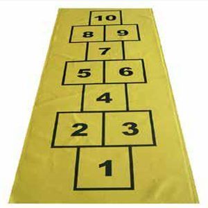 Bisco Printed PVC Yellow Hopscotch Set