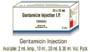 Gentamicin Injection, Packaging Type : Ampoules Vials For Pharmaceuticals