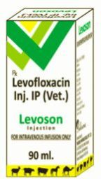 Levofloxacin Injection IP (vet.), Packaging Type : Paper Board Packaging