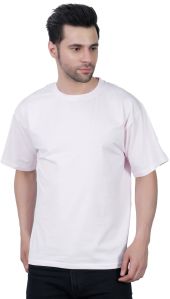 Mens Cotton Lycra Oversized Round Neck T-Shirt