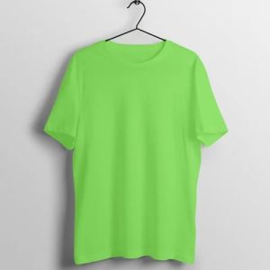 Mens Regular Fit Cotton Polyester Round Neck T-Shirt