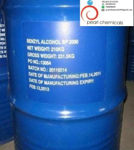 Benzoyl Alcohol, Packaging Type : Drum For Preservatives, Anti-parasite Medication