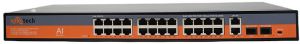 Syrotech SY-2400P-2T-2S-400W Unmanaged Poe Switch