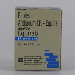 Rabies Antiserum IP Equine Injection, Packaging Size : 5ml, Prescription/non Prescription : Prescription