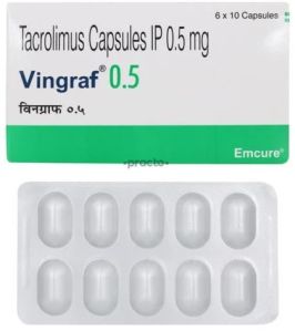 Tacrolimus Capsule 0.5 Mg