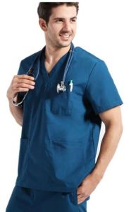 Mens Blue Medical Scrub