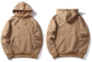 Plain Mens Light Brown Hoodie All Sizes, Technics : Machine Made