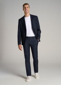 Mens Navy Blue Formal Trouser, Technics : Machine Made