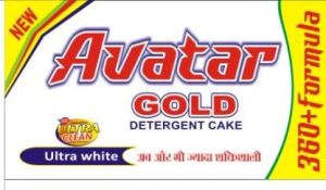 Avatar Gold Detergent Cake, Color : White, Packaging Type : Paper Box For Cloth Washing