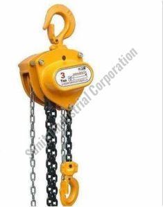 Paint Coating Mild Steel Chain Pulley Block For Weight Lifting