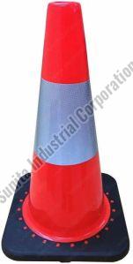 Plastic Reflective Traffic Cone, Shape : Conical