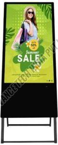 Black A-type Digital Signage Standee 32 Inch