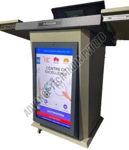 Mild Steel Digital Podium, Color : Black, Silver, White Standard