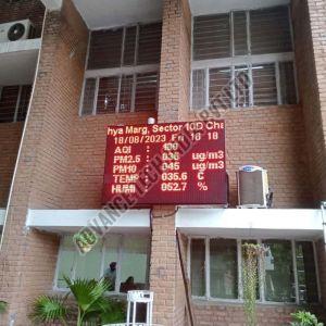 Black Automatic Air Quality Index Display Board