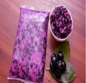 Frozen Jamun Pulp, Color : Purple, Packaging Type : Plastic Pouch, Packaging Size : 5Kg