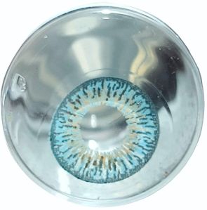 O2max Polymacon Hydrophilic Lens. Colour Toric Lens- Blue 14.0 For Astigmatism