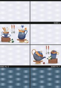 12X18mm Glossy Ceramic Designer Digital Kitchen Tiles