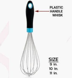 Prachit Stainless Steel Wire Whisk With Plast Handle