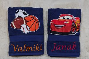 Soft Cotton Blend Kids Sports & Cartoon Towel Set