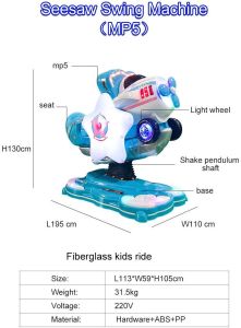 Kiddy Ride  Rotating Air Force Rocket