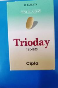 Trioday Tenofovir Lamivudine Efavirenz HIV Therapy Tablets