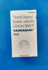Vonaday Tenofovir Lamivudine Efavirenz HIV Tablets