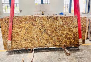 Polished Bhama Gold Granite Slab