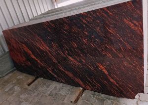 Polished Himalayan Red Granite Slab