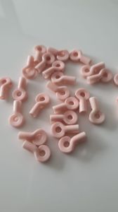 Polished Ceramic Dogtail Guide, Color : White, Pink