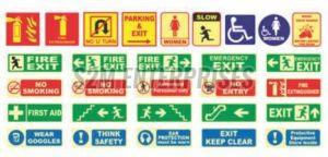 Glow In Dark General Signage, For Office, High Ways, Roadsides, Street, Tube Chip Color : Green, Red