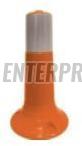 Coated PU Traffic Spring Post, Color : Orange, White