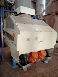 Electric Automatic Vibro Destoner, Color : Grey for Removing Impurities