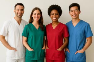 Plain Cotton Apron Or Scrub Fabric, Color : Multicolor