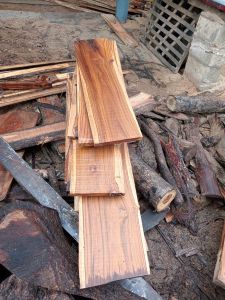 Non Polished Teak Wood Gir, Color : Brown