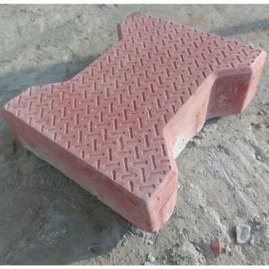 60mm Red Dumble Cement Paver Blocks