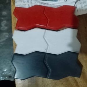 60mm Yellow Concrete Zig Zag Paver Block