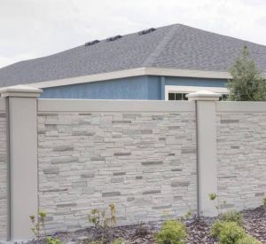Grey Concrete Compound Wall