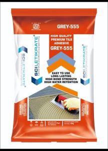 Sci Letikrate Tile Adhesive (Grey 555), Form : Raw form, Weight : 20