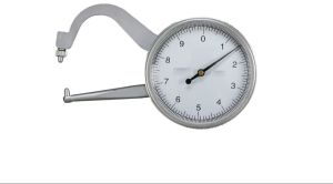 Stainless Steel Analog Dial Caliper Gauge, Color : Silver