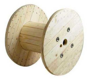 Wooden Cable Drum, Color : Creamy, White