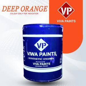 Viwa Deep Orange Synthetic Enamel Quick Drying Paint
