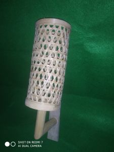 Bamboo Mesh Cylinder Wall Lamp